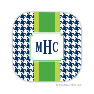 Coaster - Alex Houndstooth Navy-Green Bane